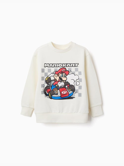 Sweat en coton avec imprimé Mario Kart - Kiabi Sweat en coton avec imprimé Mario Kart - Kiabi