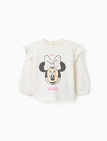 Sweat en coton avec imprimé Minnie