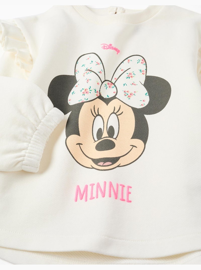 Sweat en coton avec imprimé Minnie Beige clair - Kiabi