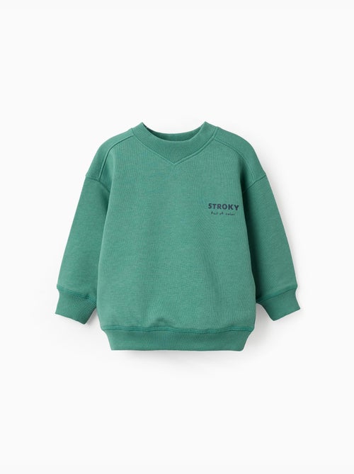 Sweat en coton avec imprimé Stroky - Kiabi