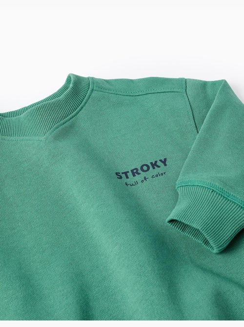 Sweat en coton avec imprimé Stroky - Kiabi