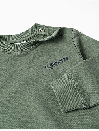 Sweat en coton avec imprimé ZY