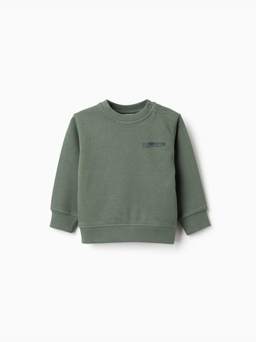 Sweat en coton avec imprimé ZY - Kiabi