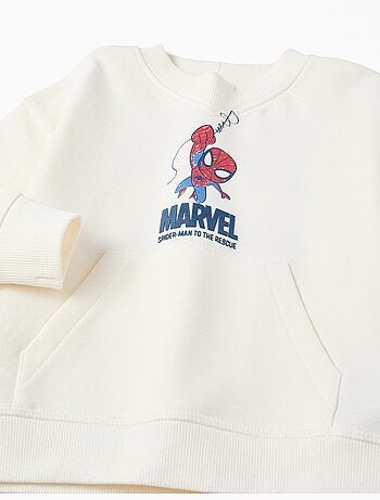 Sweat en coton avec imprimés spider-man