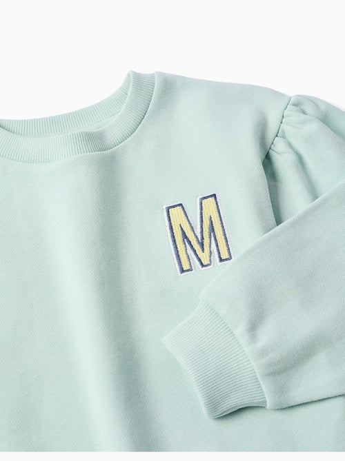 Sweat en coton avec M brodé - Kiabi
