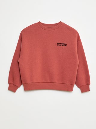 Sweat en coton avec motif au dos