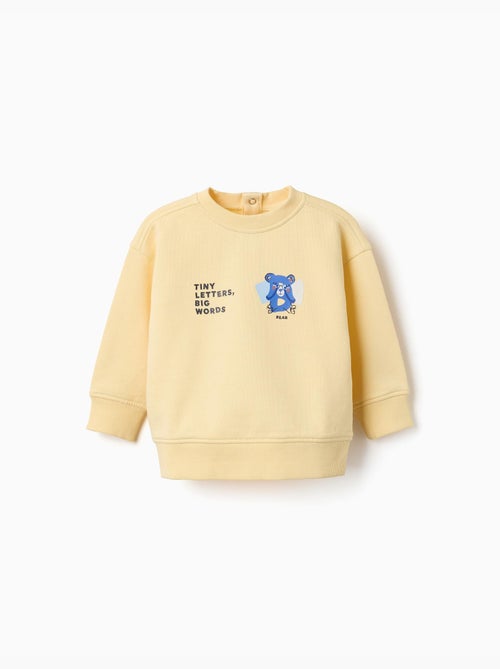 Sweat en coton avec ours et lettres imprimés - Kiabi Sweat en coton avec ours et lettres imprimés - Kiabi