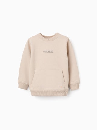 Sweat en Coton avec Poche Kangourou
