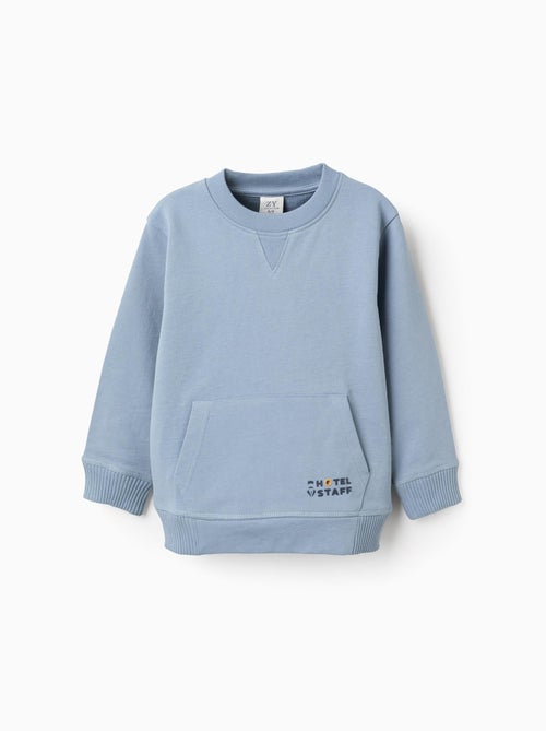 Sweat en Coton avec Poche Kangourou - Kiabi