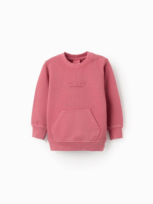 Sweat en Coton avec Poche Kangourou - Kiabi