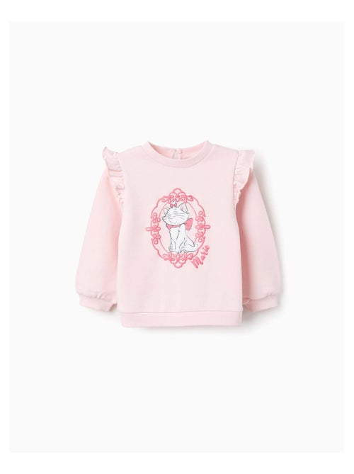 Sweat en Coton avec Volants Marie - Kiabi