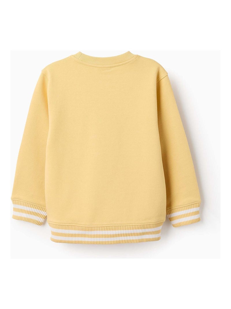 Sweat en Coton Jaune clair - Kiabi