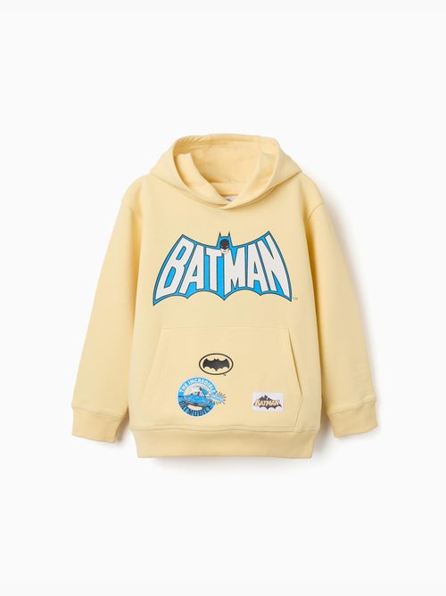 Sweat en coton peigné à capuche avec imprimé batman - Kiabi Sweat en coton peigné à capuche avec imprimé batman - Kiabi
