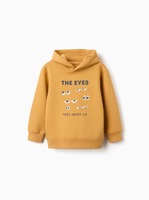 Sweat en coton peigné à capuche avec imprimé - Kiabi Sweat en coton peigné à capuche avec imprimé - Kiabi