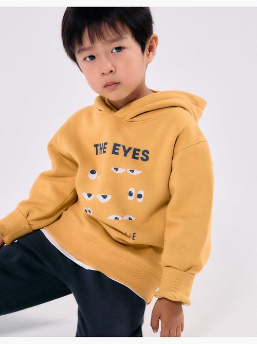 Sweat en coton peigné à capuche avec imprimé - Kiabi Sweat en coton peigné à capuche avec imprimé - Kiabi