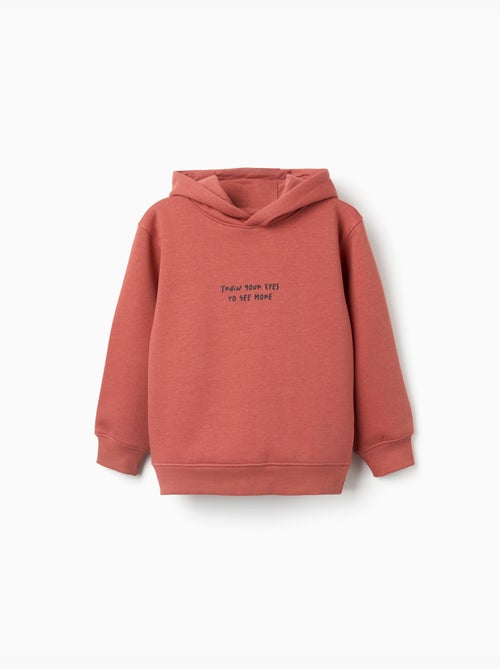 Sweat en coton peigné à capuche avec imprimé - Kiabi Sweat en coton peigné à capuche avec imprimé - Kiabi