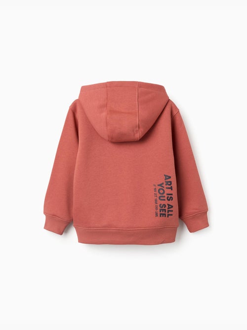 Sweat en coton peigné à capuche avec imprimé - Kiabi Sweat en coton peigné à capuche avec imprimé - Kiabi