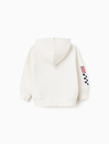 Sweat en coton peigné à capuche et imprimé Cars
