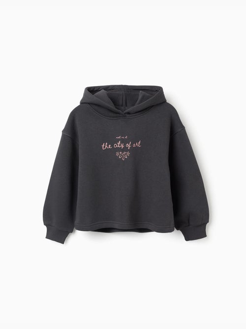 Sweat en coton peigné à capuche et imprimé City of Art - Kiabi Sweat en coton peigné à capuche et imprimé City of Art - Kiabi