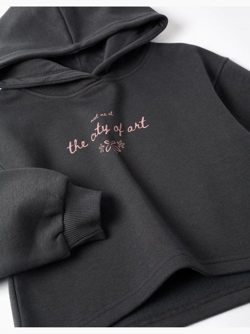 Sweat en coton peigné à capuche et imprimé City of Art - Kiabi Sweat en coton peigné à capuche et imprimé City of Art - Kiabi