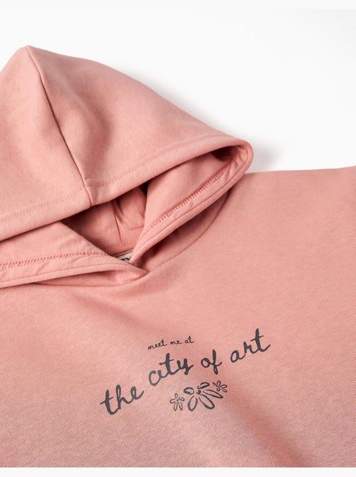 Sweat en coton peigné à capuche et imprimé city of art - Kiabi Sweat en coton peigné à capuche et imprimé city of art - Kiabi