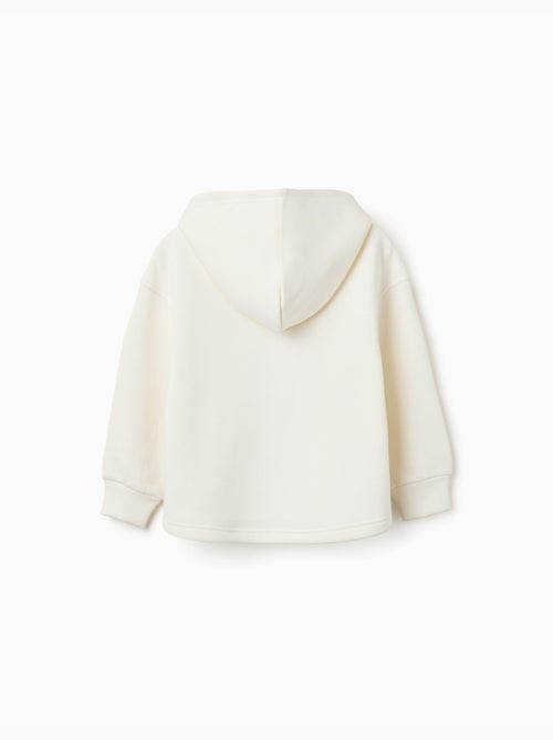 Sweat en coton peigné à capuche et imprimé floral - Kiabi Sweat en coton peigné à capuche et imprimé floral - Kiabi
