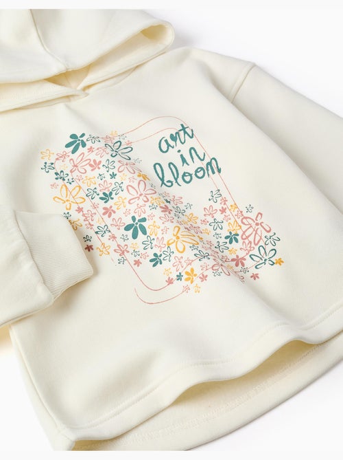 Sweat en coton peigné à capuche et imprimé floral - Kiabi Sweat en coton peigné à capuche et imprimé floral - Kiabi