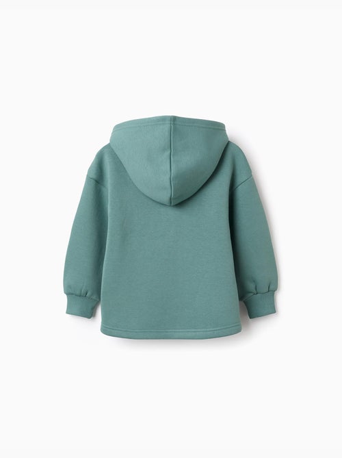 Sweat en coton peigné à capuche et imprimé floral - Kiabi Sweat en coton peigné à capuche et imprimé floral - Kiabi