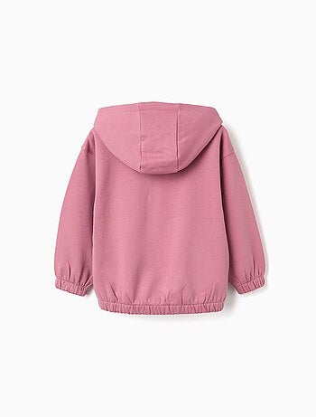 Sweat en coton peigné à capuche et imprimé Hello Kitty