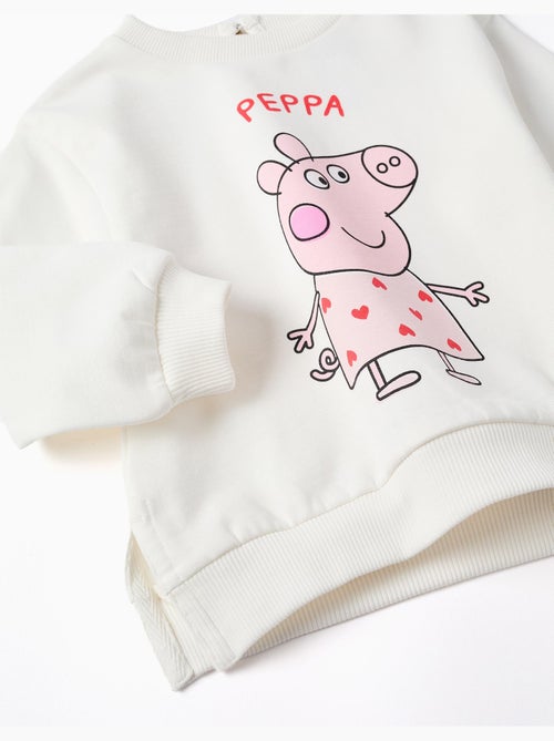 Sweat en coton peigné à imprimé Peppa Pig - Kiabi
