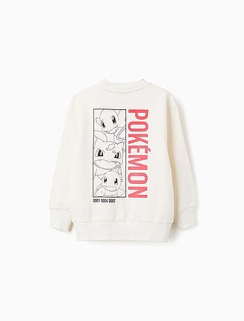 Sweat en coton peigné à imprimé Pokémon