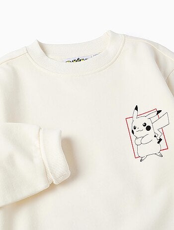 Sweat en coton peigné à imprimé Pokémon