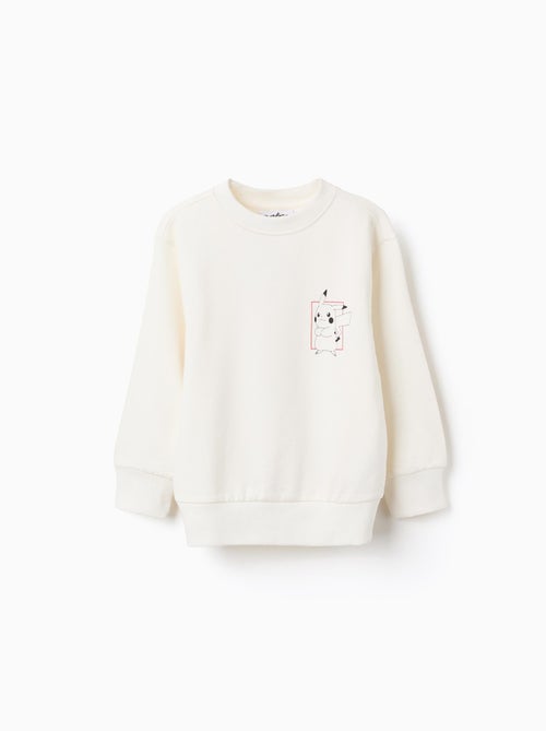 Sweat en coton peigné à imprimé Pokémon - Kiabi