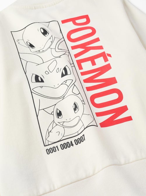 Sweat en coton peigné à imprimé Pokémon - Kiabi