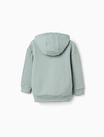 Sweat en coton peigné avec capuche et imprimé minecraft