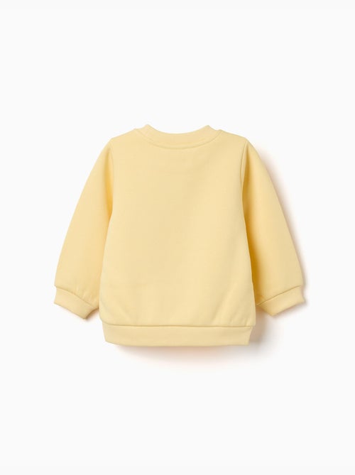 Sweat en coton peigné avec cœurs imprimés - Kiabi