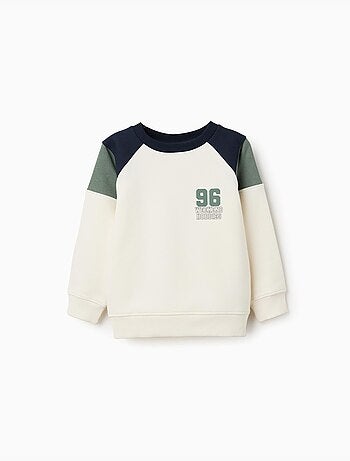 Sweat en coton peigné avec imprimé 96