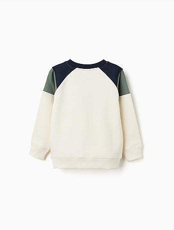 Sweat en coton peigné avec imprimé 96