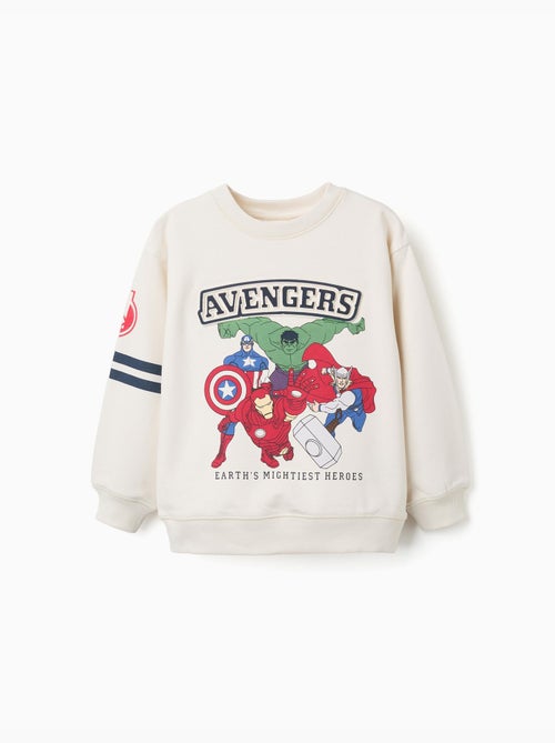 Sweat en coton peigné avec imprimé en relief Avengers - Kiabi Sweat en coton peigné avec imprimé en relief Avengers - Kiabi