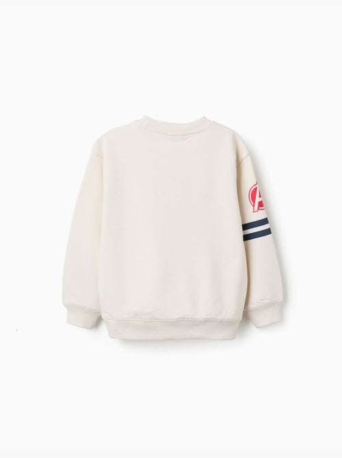 Sweat en coton peigné avec imprimé en relief Avengers - Kiabi Sweat en coton peigné avec imprimé en relief Avengers - Kiabi