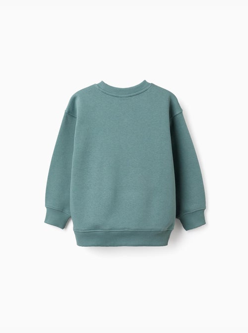 Sweat en coton peigné avec imprimé en relief - Kiabi Sweat en coton peigné avec imprimé en relief - Kiabi