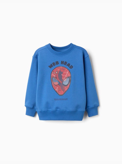 Sweat en coton peigné avec imprimé lenticulaire Spider-Man - Kiabi Sweat en coton peigné avec imprimé lenticulaire Spider-Man - Kiabi