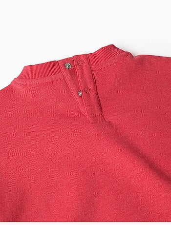 Sweat en coton peigné avec imprimé mickey