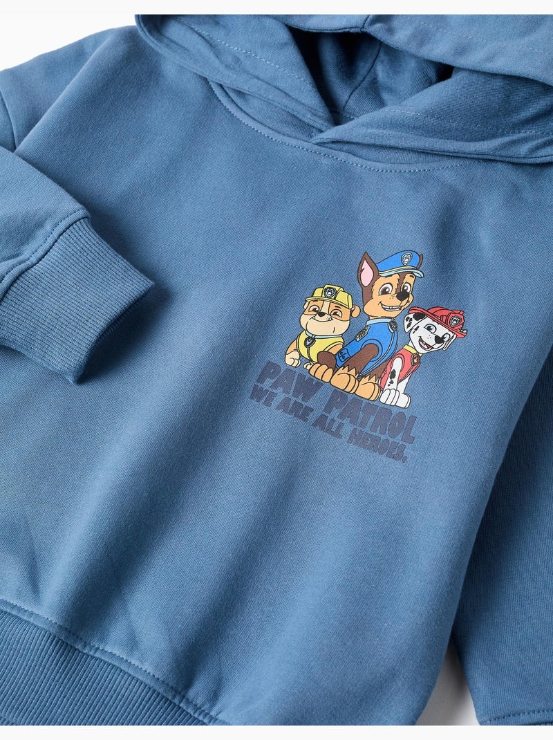 Sweat en coton peigné avec imprimé Paw Patrol Bleu Bleu - Kiabi