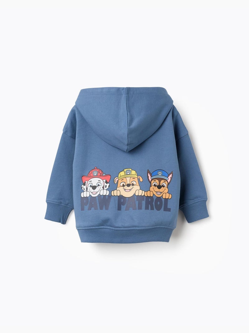 Sweat en coton peigné avec imprimé Paw Patrol Bleu Bleu - Kiabi