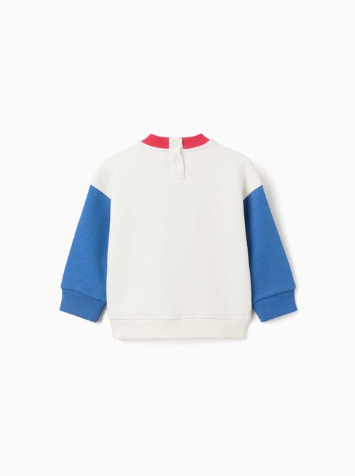 Sweat en coton peigné avec imprimé sur la poitrine - Kiabi Sweat en coton peigné avec imprimé sur la poitrine - Kiabi