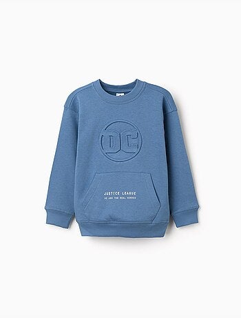 Sweat en coton peigné avec imprimés Justice League