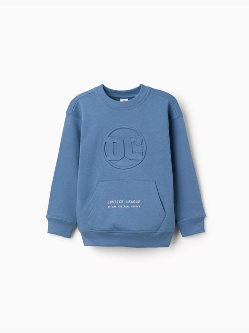 Sweat en coton peigné avec imprimés Justice League - Kiabi
