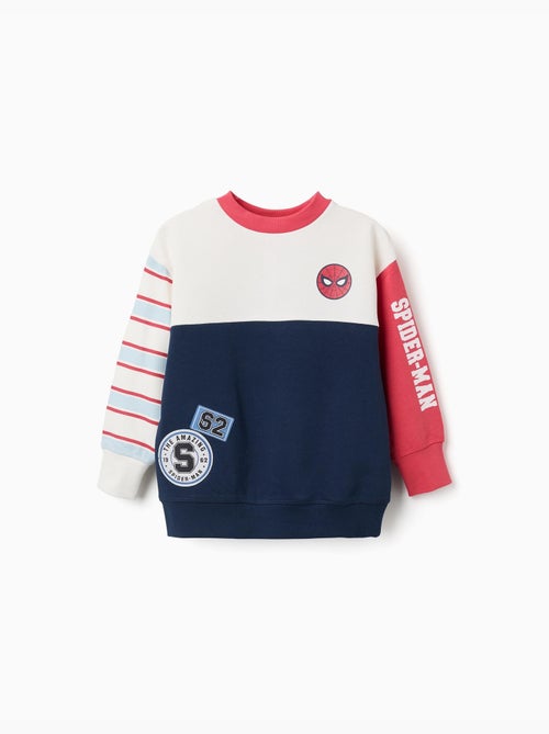 Sweat en coton peigné avec imprimés spider-man - Kiabi Sweat en coton peigné avec imprimés spider-man - Kiabi