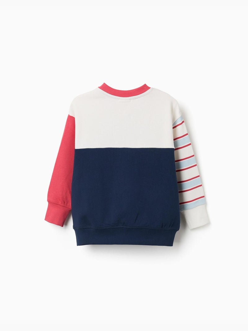 Sweat en coton peigné avec imprimés spider-man Bleu foncé - Kiabi